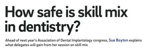 Is Skill Mix Safe? Article with Sue Boyton