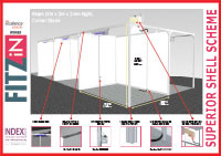 6 sqm corner shell stand 